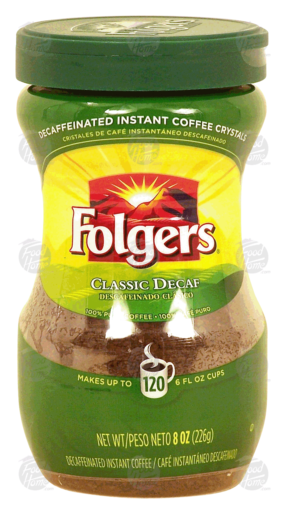 Folgers  instant coffee crystals, classic decaf, 120 6 fl oz servings Full-Size Picture